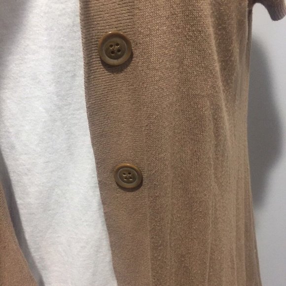 Banana Rep CapSleeve Brown Shortsleeve Cardigan - Picture 5 of 7
